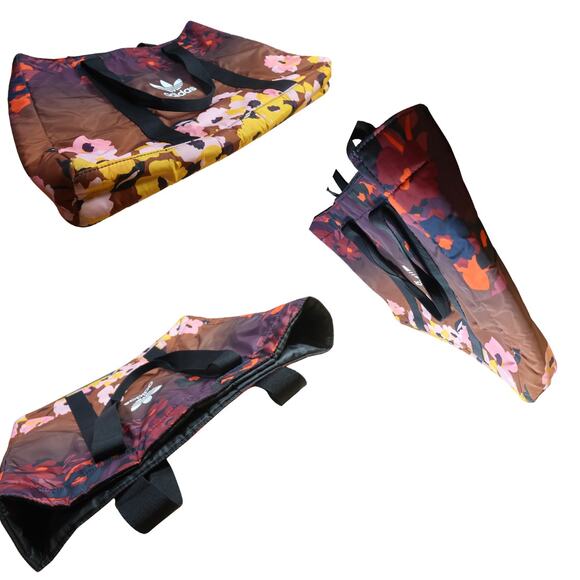 Adidas Nylon Tote Bag Originals HER Studio London Shopper Gorpcore Dark Floral - Picture 9 of 12